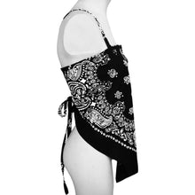 Load image into Gallery viewer, Long Paisley Bandana Top