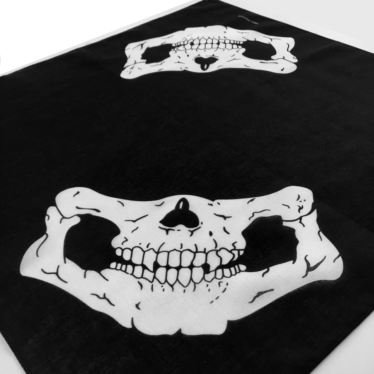 Double Half Skull Bandana Face Mask – BandanaLove | Alabaster Peacock