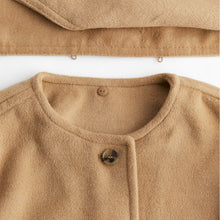 Load image into Gallery viewer, Felted Jacket with Scarf - Camel