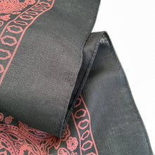 Load image into Gallery viewer, Black &amp; Brown Floral Paisley Bandana