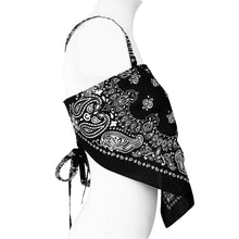 Load image into Gallery viewer, Bandana top with spaghetti straps side view