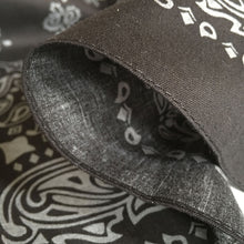 Load image into Gallery viewer, Black &amp; Gray Cowboy Bandana