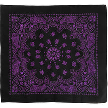 Load image into Gallery viewer, Purple bandana paisley print whole pattern