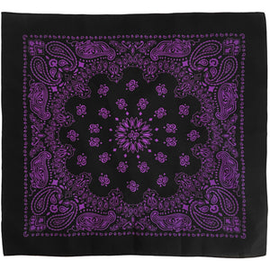 Purple bandana paisley print whole pattern