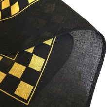 Load image into Gallery viewer, Black &amp; Yellow Skull Paisley Bandana