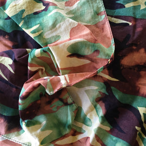 Woodland Camouflage Distressed Bandana