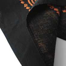 Load image into Gallery viewer, Large Black &amp; Orange Cowboy Bandana