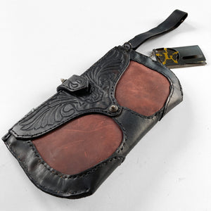 Lederhart Signature Hand Tooled Cowhide Clutch