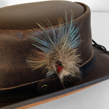 Load image into Gallery viewer, Overland Steampunk Victorian Marlow Leather Top Hat