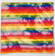 Load image into Gallery viewer, Rainbow Striped Distressed Bandana