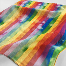 Load image into Gallery viewer, Rainbow Striped Distressed Bandana