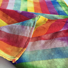 Load image into Gallery viewer, Rainbow Striped Distressed Bandana