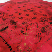 Load image into Gallery viewer, Deep Red Distressed Bandana