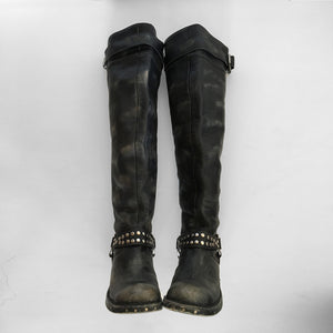 Jeffrey Campbell Shifter Studded Engineer Boots size 9