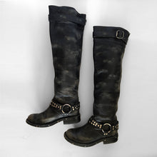 Load image into Gallery viewer, Jeffrey Campbell Shifter Studded Engineer Boots size 9