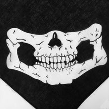 Load image into Gallery viewer, Double Half Skull Bandana Face Mask