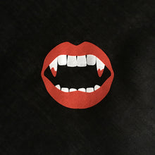 Load image into Gallery viewer, Red Lips Vampire Fangs Bandana Face Mask